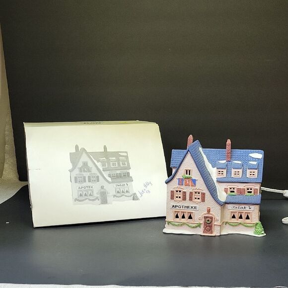 Department 56 Alpine Village Series Apotek & Tabak Retired 6540-4 - Picture 1 of 7